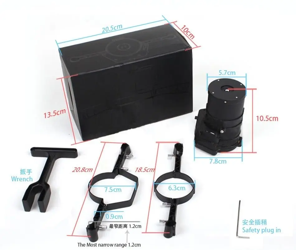 US $133.00 DJI Phantom 3 4 Drone Parachute System Accessories Kit Safe System For DJI Phantom Drone Bracket Parts