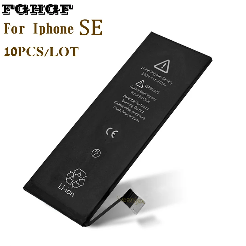 

FGHGF 10PCS Mobile Phone Battery For Iphone SE China Cellphone Battery Manufacturer 3.8V 1624mah AAA Quality OEM