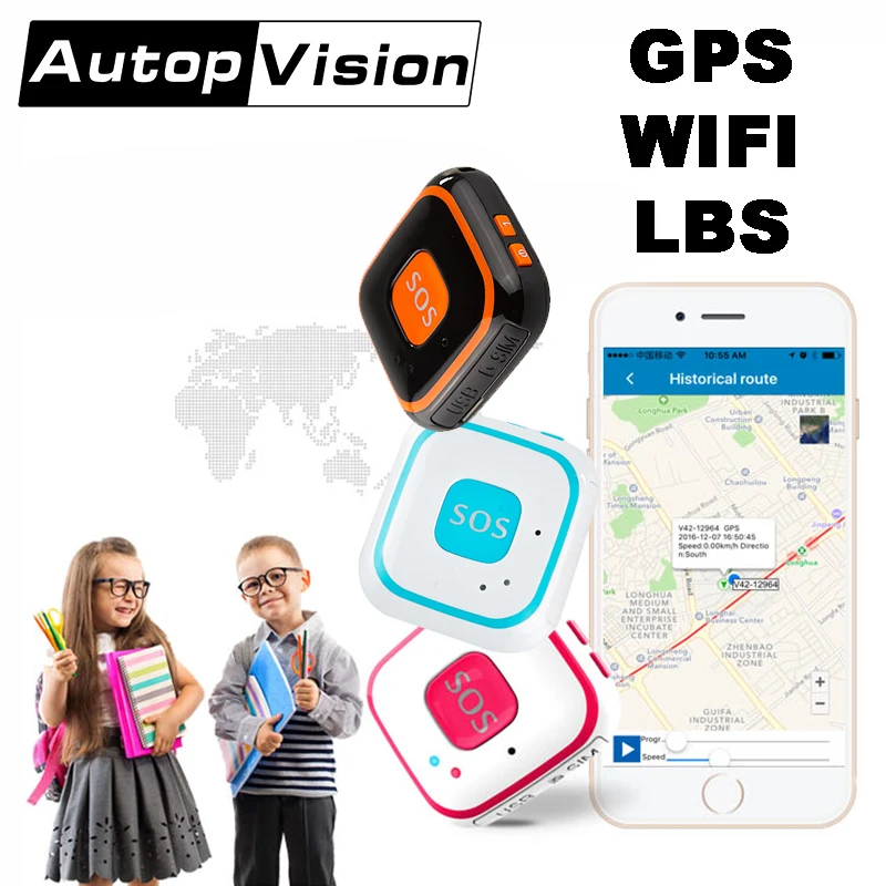 V28 детей GPS + WiFi + фунтов отслеживания Mini пожилых GPS трекер в режиме реального времени трекер для личного пользования поддержка телефон