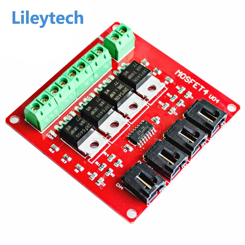 New electronic building block Power MOS FET Switches 4 way switch IRF540 MOSFET isolation power