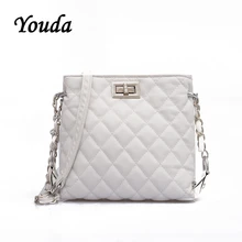 Youda, оригинальная женская сумка, корейский стиль, Простые Модные женские сумки-мессенджеры, женская сумка на плечо, сумка-тоут на цепочке, ромбовидная сумка