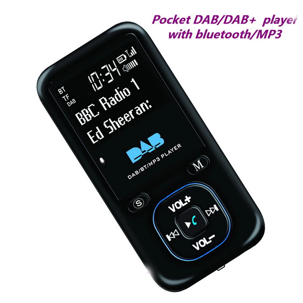 Portable DAB+Radio Receiver Wireless Bluetooth Handfree MP3 Player