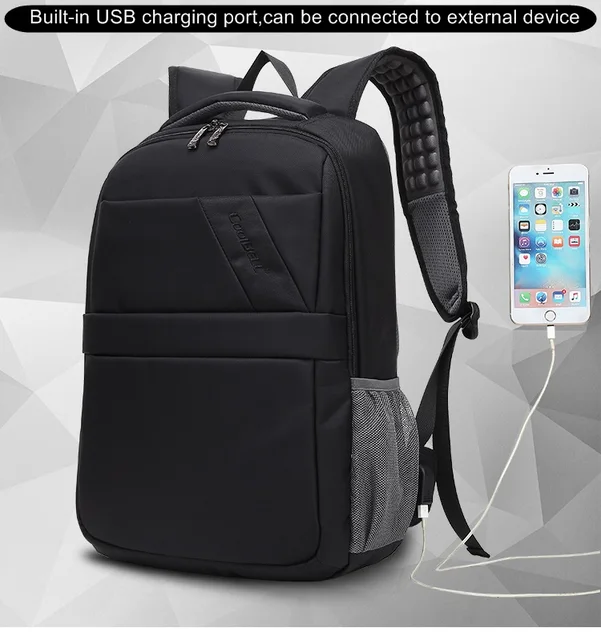 CoolBell-Sac à dos étanche antichoc pour ordinateur portable, sac pour ordinateur  portable de grande capacité, chargement USB, CB-2669, 15.6 pouces -  AliExpress
