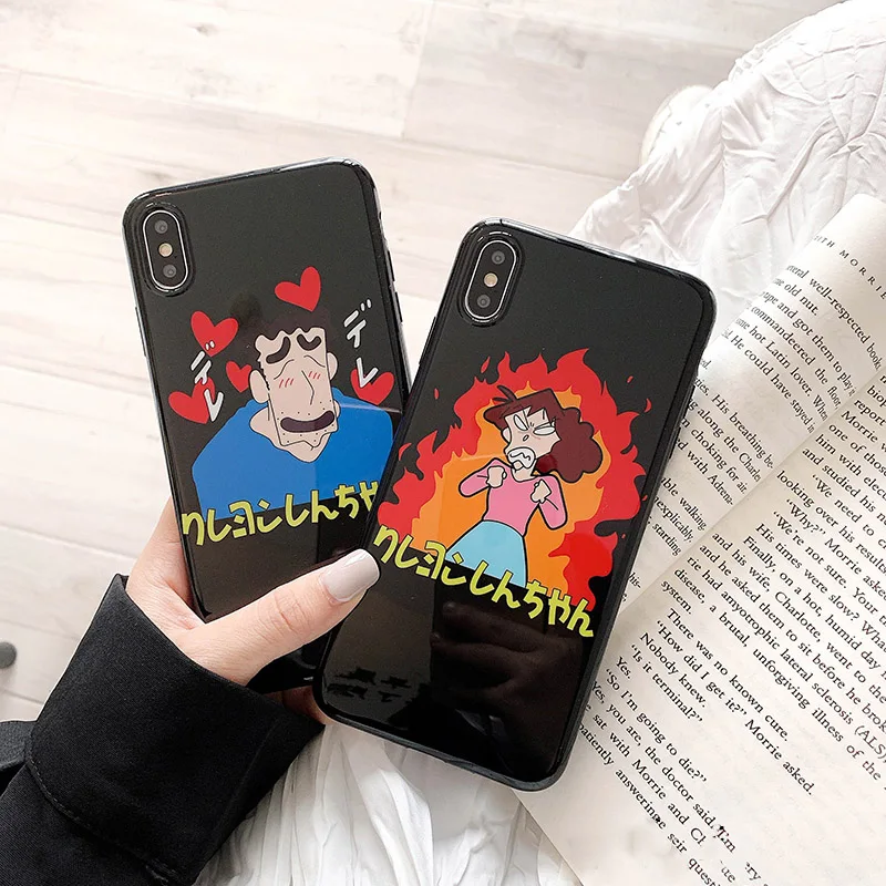 

Funny Couples Phone Case For iphone XR X XS Max Case For iphone 6 6s 7 8 plus Cover Fashion Cartoon Soft Cases Cute Glossy Capa