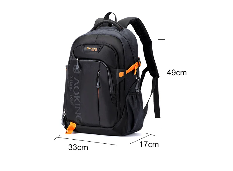 Aoking для мужчин и женщин Модный Легкий Повседневный рюкзак для путешествий с массажными лямками рюкзак для ноутбука школьный водонепроницаемый рюкзак