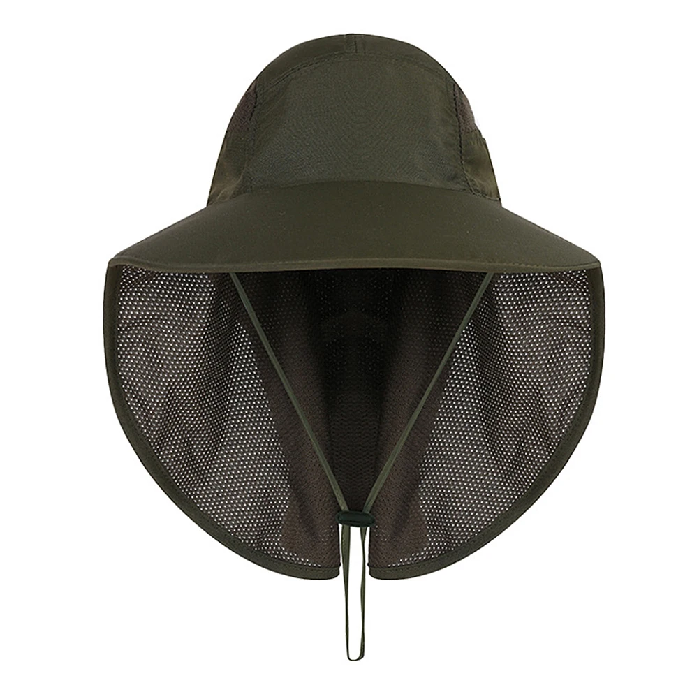 Army Green Походные кепки для рыбалки с УФ-защитой Водонепроницаемый рыбаловедские снасти регулировки шляпа от солнца - Цвет: Army Green