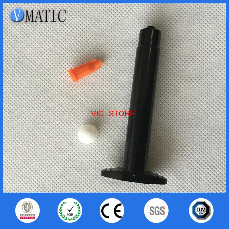 

Free Shipping Wholesale 2,500 Sets 3cc/ml UV Black Adhesive Pneumatic Syringe Barrel Liner, Piston, Cap/Stopper
