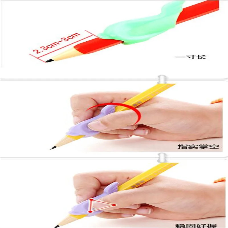 10 adet cocuklar icin ogrenciler kirtasiye kalem tutma durus kavrama egzersiz kalem duzeltme cihazi kalem tutacagi