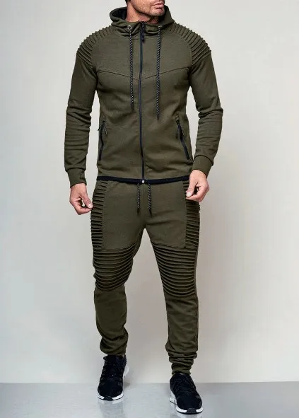 

New Men's Outdoor Sports Casual Sweater Solid Color Zipper Coat
