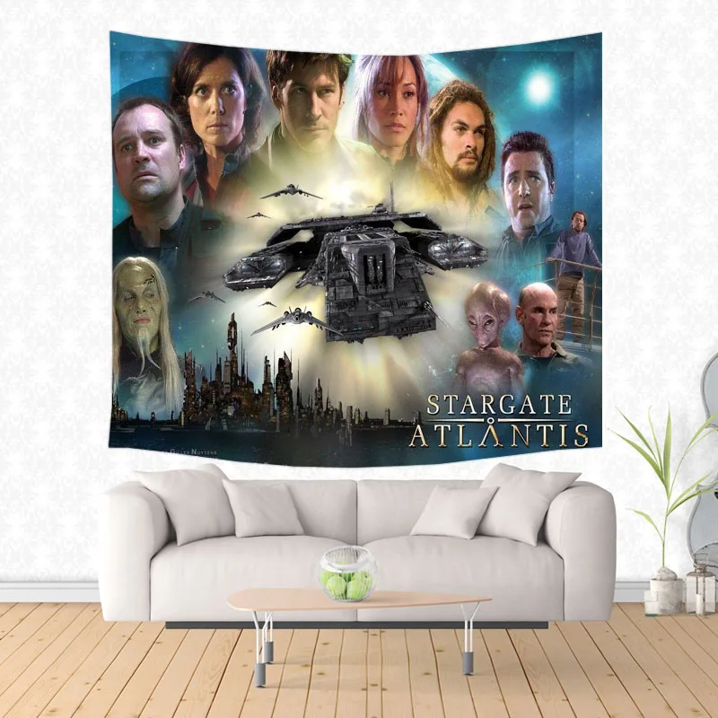 Модный декоративный гобелен с рисунком Stargate плед для путешествий коврик