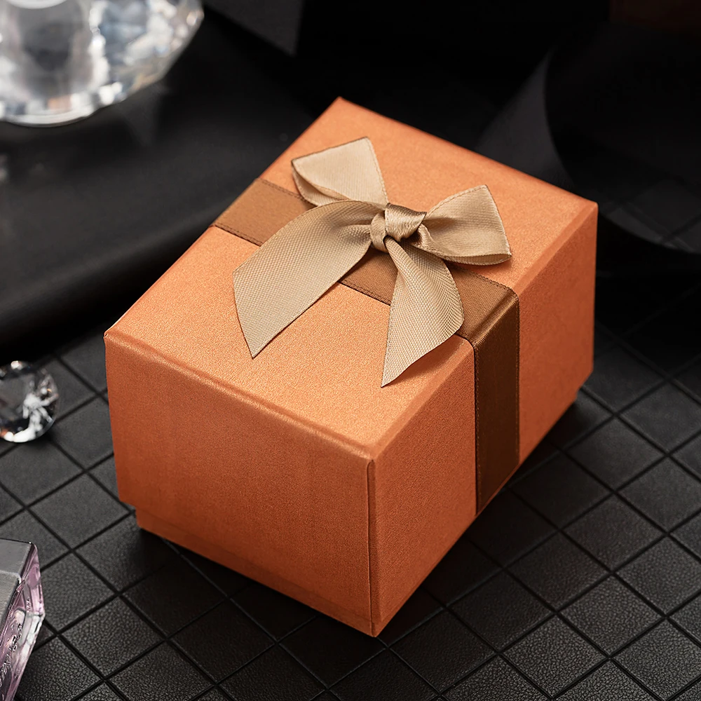 Мода Смарт бумажная коробка для часов дизайнер Бабочка галстук милый коробок для подарка высокое качество оранжевый цвет ювелирные изделия коробки