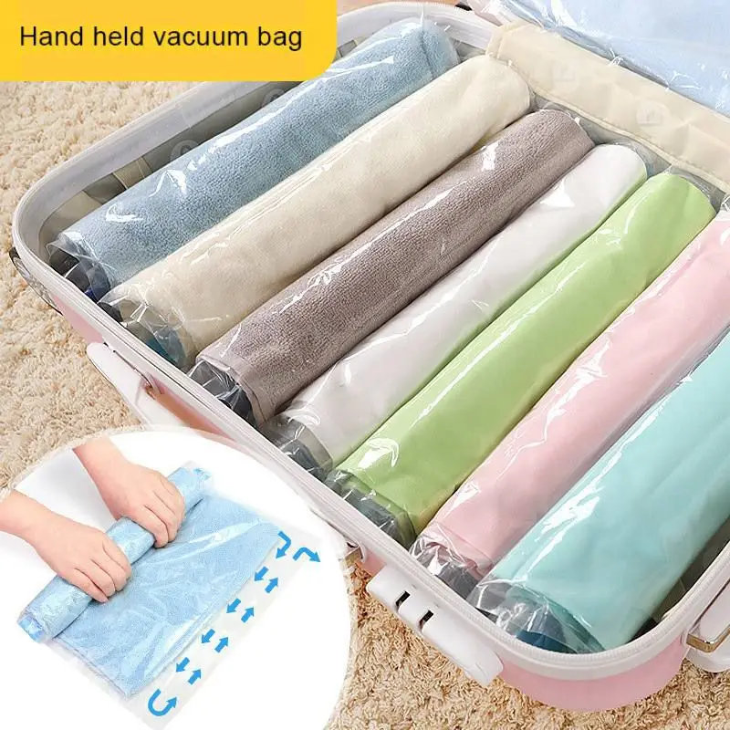 Nordic Vacuum Storage Bags Food Transparent Organizer Compressed Saving Space Seal | Дом и сад