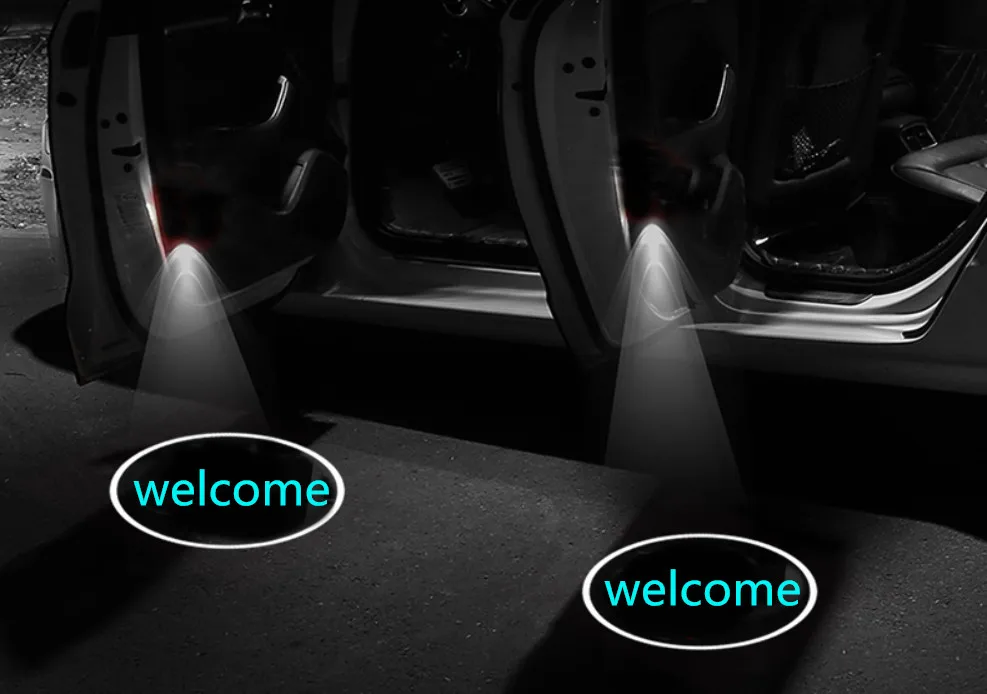 

2 PCS Car Door Welcome Lamp Led Shadow Light Ghost Logo Projector Courtesy Backlight Auto Car Styling