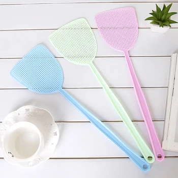 

2020 Fly Slap Tool Plastic Flexible Efficient Fly Slapper Light Weighted Mosquito Long Handled Fly Slapper Household Accessories