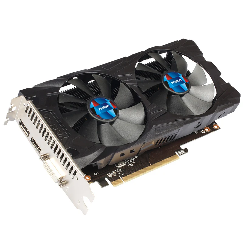 Yeston Radeon Rx560D 4 ГБ Gddr5 Pci Express 3,0 Directx12 видеоигровая видеокарта внешняя видеокарта для рабочего стола