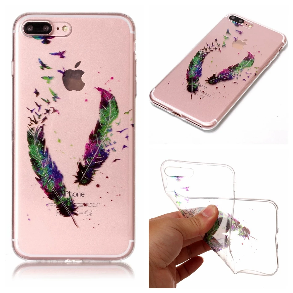 for apple iphone 5g 5s SE 6 6S plus 7 case Flash Glitter Silicone Bling PUG back Transparent phone Cover for iphone 7 plus Coque (9)