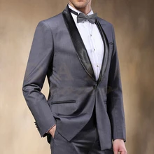 Мужские костюмы пиджак брюки торжественное платье мужской костюм жениха комплект свадебные костюмы смокинги Жениха(пиджак+ брюки) terno masculino