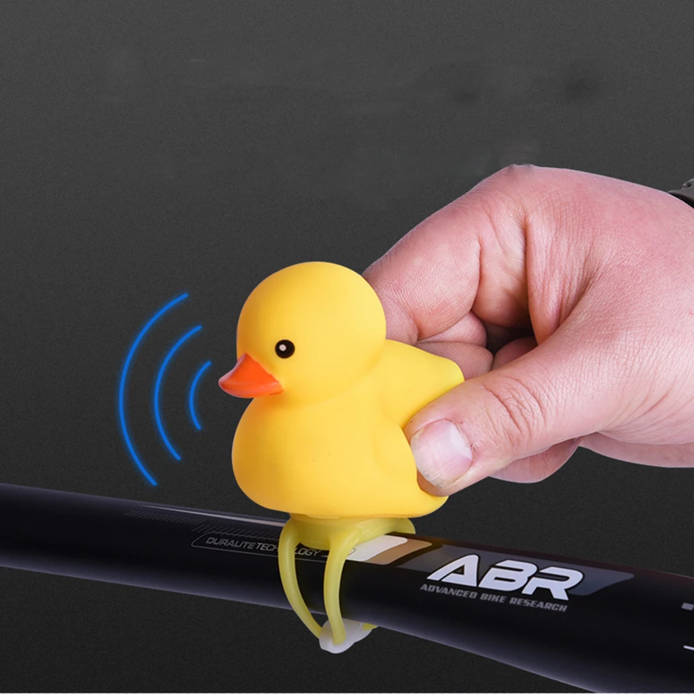 

High Quality Bicycle Handlebar Cycling Bell Sound Night Glow Little Yellow Duck Outdoor Protective Bell Rings Bicycle Accessory