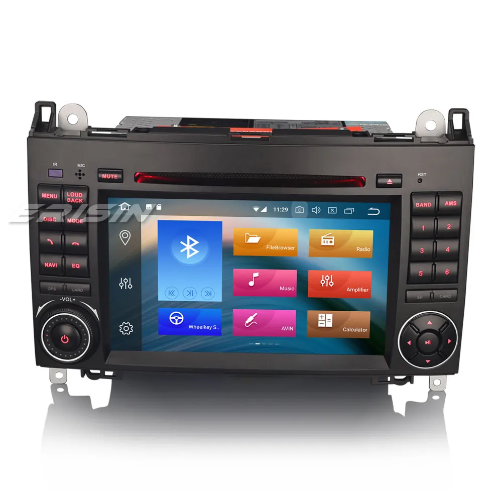 Erisin ES7472B " HD Android 8,0 Восьмиядерный 4G ram автомобильный DVD DAB+ gps Sat для A/B класса W169 спринтер Вито виано