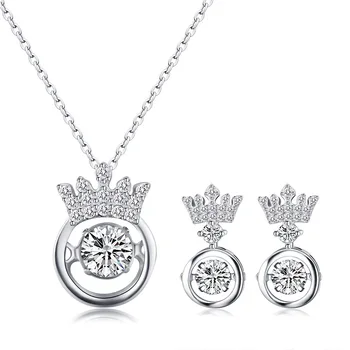 

2020 NEW Fashion Jewelry Beating Heart Necklace Crystal from Swarovskis Zircon Rotating Musical Note Pendant Mother's Day Gift