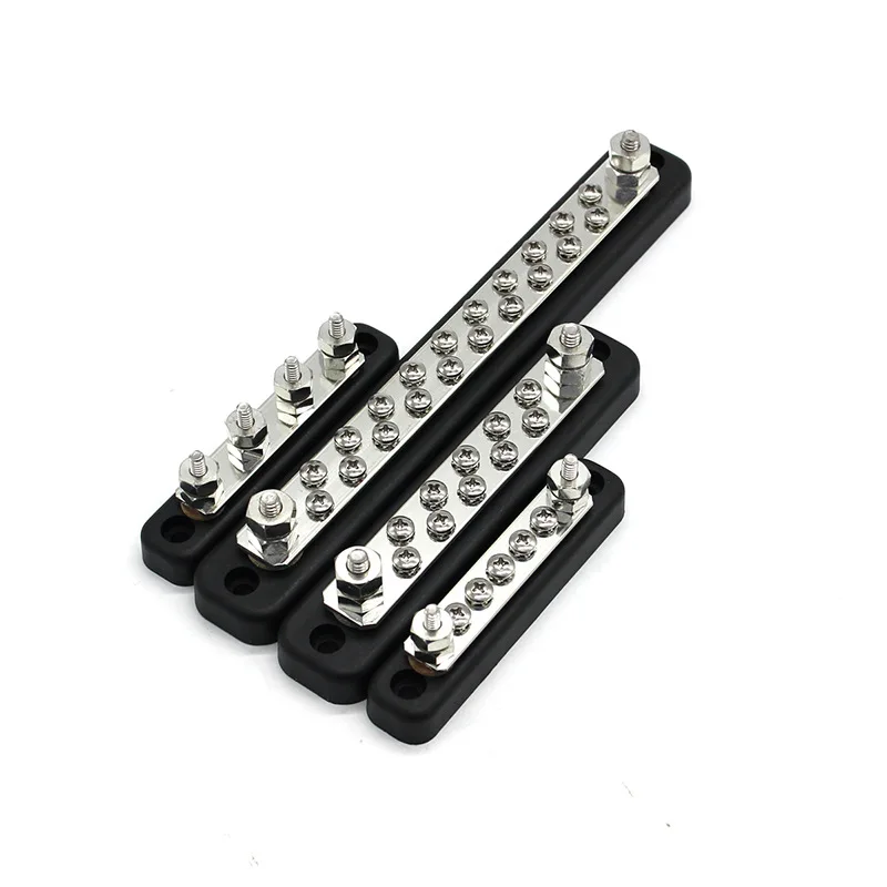 

Car Auto Truck Busbar Terminal Block 4-Point Bus Bar Power Distribution Block Studs Car Universal For Caravan RV Truck