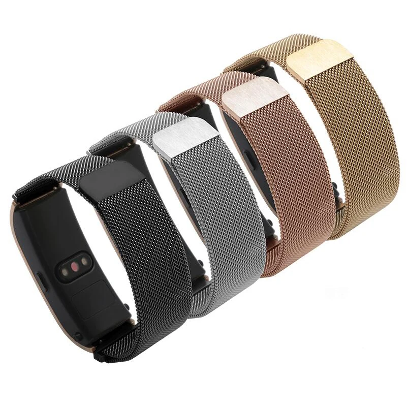 

neway 18mm Stainless Steel Watch Band Milanese Loop Strap Magnetic Clasp Buckle For HUAWEI Watch1 Honor S1 HUAWEI B5