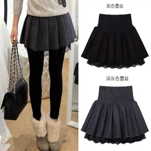 Плиссированная юбка с весенне-осеннего периода, новая ткань, талия, тонкие юбки больших размеров, кружевная юбка