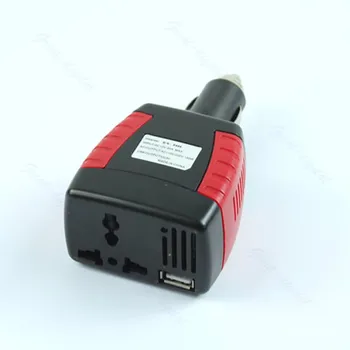 

Practical Car Power Inverter Charger Adapter 12V DC To 110/220V AC+USB 5V 150W L15
