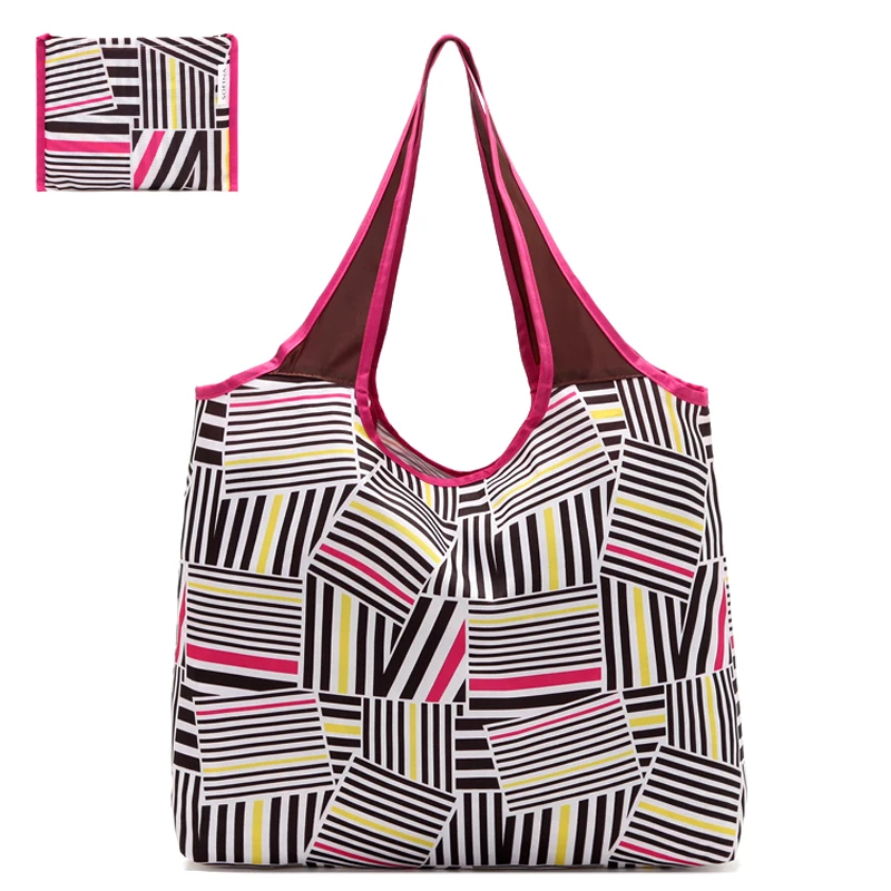 

Pocket Square Eco-friendly Shopping Bag Eco Reusable Folding Handle Bag Free Shipping Large Reusable Grocery Tote Bag Best Gift