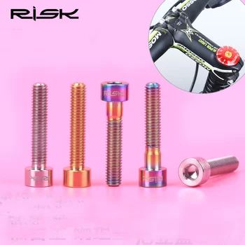 

1pcs M6*30mm TC4 Titanium Ti screw Bolt For Road Bicycle MTB Column Headset Stem Cap Bolt Bike Screw Bicycle Parts