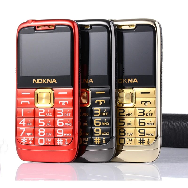 E71 Slim Bar Metal Senior Mobile Phone For Old People One Key Simply Working Torch Big