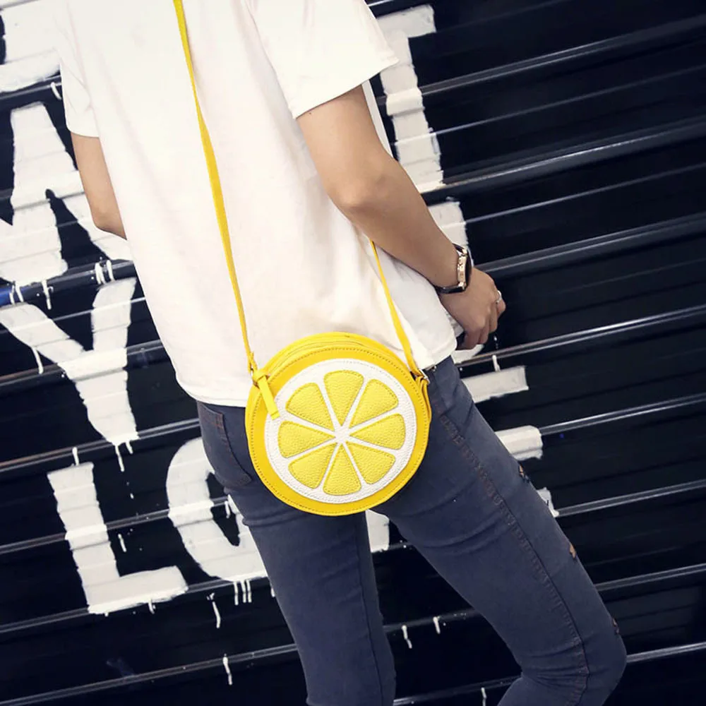 Маленькая милая женская сумка из искусственной кожи с лимоном, женские сумки через плечо, дизайнерский бренд, клатч, сумка на плечо, кошелек, сумка, сумка, bolso mujer# T5P