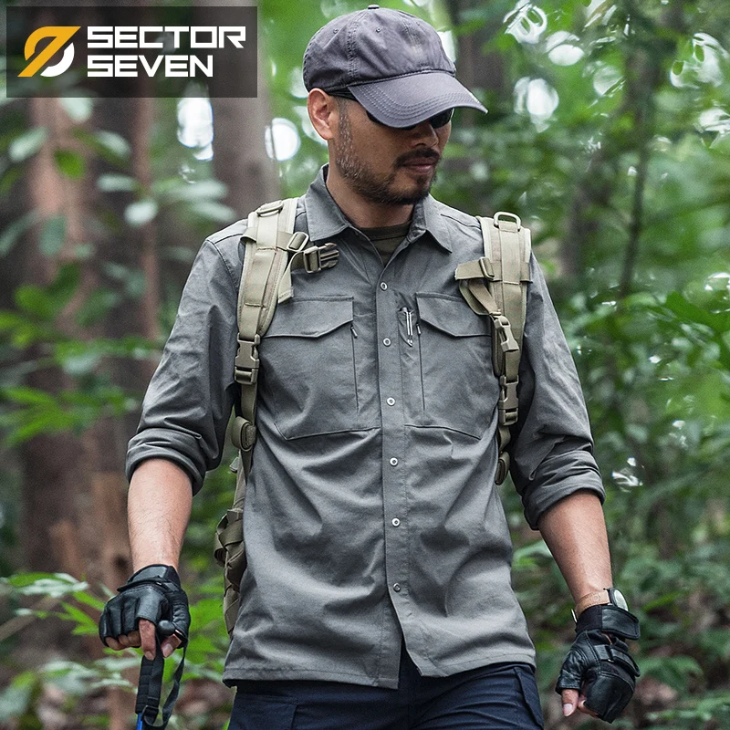 En Ligne 2018New Tactique chemise Mens Militaire Shirt Combat Mâle Chemise À Séchage Rapide Respirant élasticité casual manches Longues