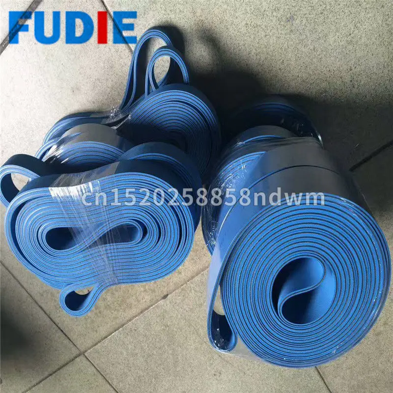 

Industrial rubber round flat belt used in pasting box machines