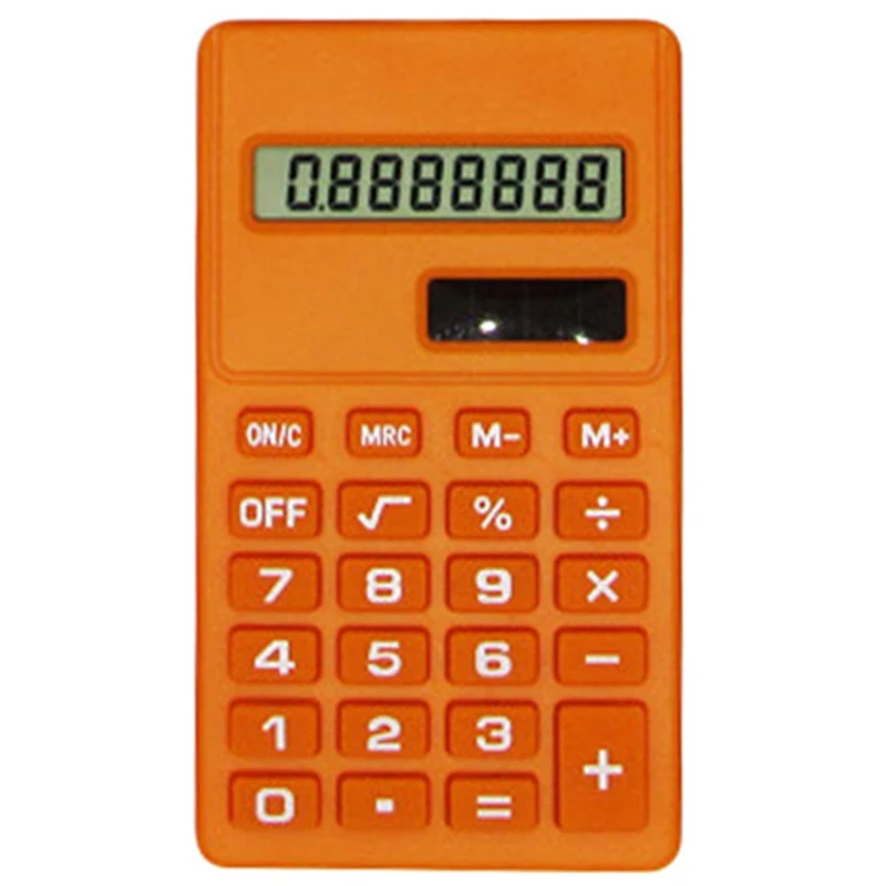 Красочный мини калькулятор 8 цифр дисплей питания милые конфеты Calculadora Calculatrice студенческие принадлежности обучения