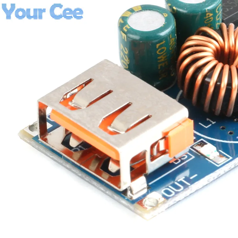 USB DC-DC Step Down Buck Converter Charging Module 12V24V to QC3.0 Fast Charge Automatic Charger Circuit Board 5V 9V 12V  (1)
