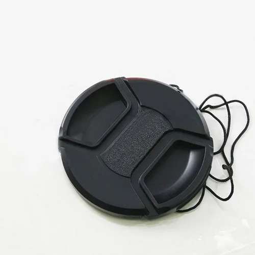 

58mm Center Pinch Snap on Front Lens Cap Cover for Canon Nikon Sony with String
