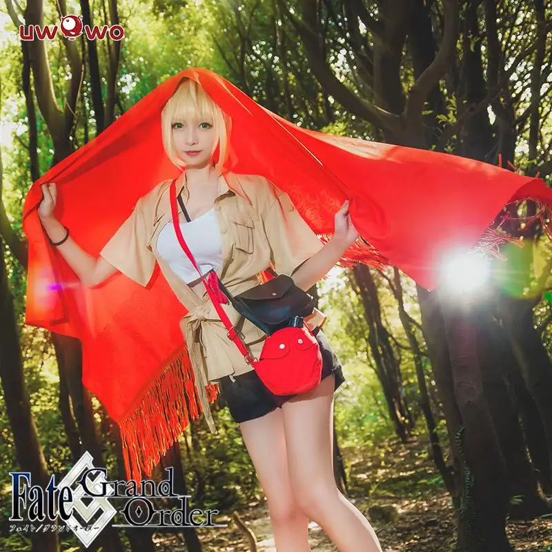 UWOWO аниме Fate Grand Order путешествие героический дух nero для косплея костюм FGO Женский