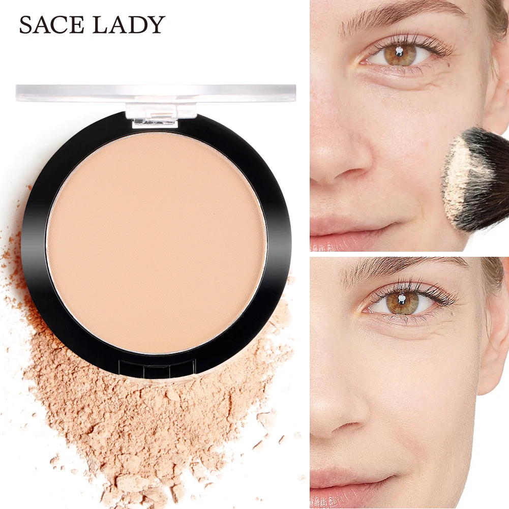 

Pressed Powder Makeup Palette Face Foundation Concealer Oil-control Natural Matte Makeup Pressed Translucent Powder