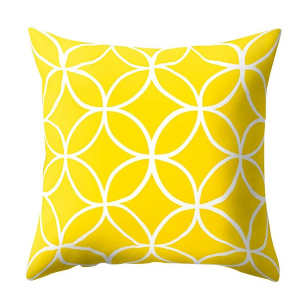HTB1FJ6wXBWD3KVjSZKPq6yp7FXai Polyester Geometric Cushion Yellow Pineapple Pillow Decorative Cushion for Sofa DIY Printed Pillow Seat Chair Cushion