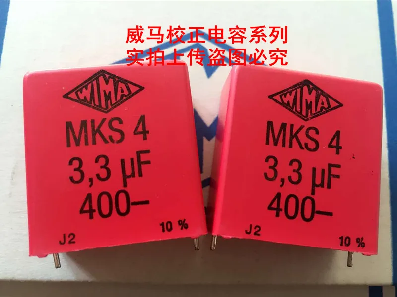 

2019 hot sale 10pcs/20pcs WIMA MKS4 400V 3.3UF 335 P: 27.5mm New store promotion Audio capacitor free shipping