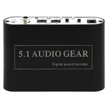 5,1 Audio Decoder konverter Digital Analog Decoder Spdif Coaxial RCA Unterstützung DTS/AC3/Dolby für HD Spieler/DVD/XBOX360