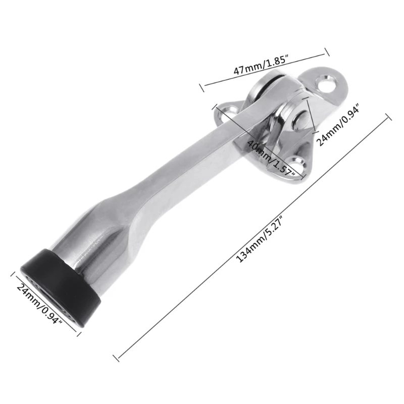 Kick Down Door Stopper Zinc Alloy Lever Holder Atlas Chrome Office Rubber Doors down style holder|Дверные ограничители| |