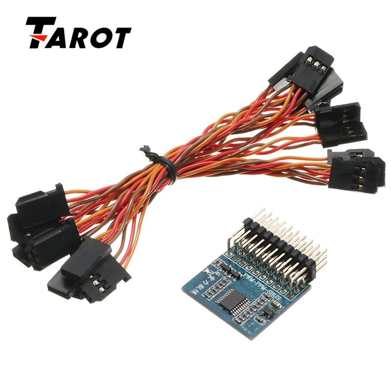

Tarot 8 Channel Signal Conversion Module PWM / PPM / SBUS / DBUS / S-BUS / D-BUS / Pixhawk For Multicopter Drone DIY Spare Parts