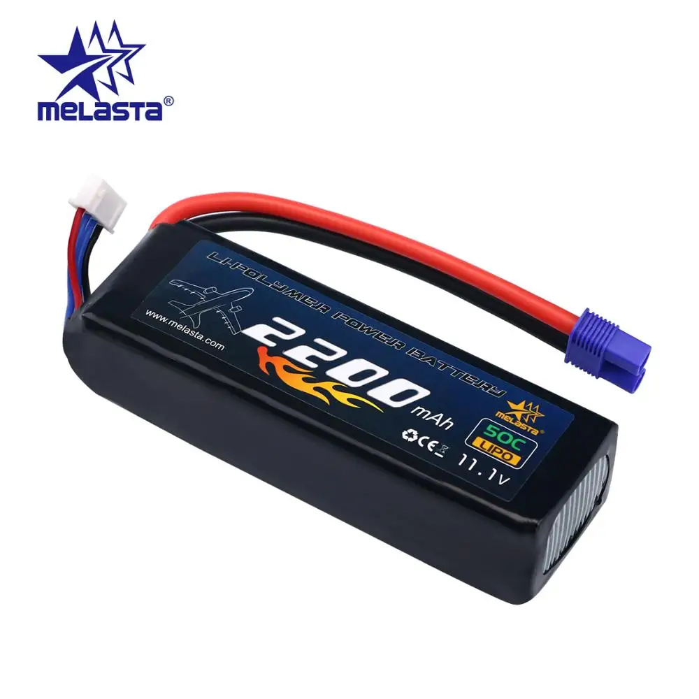 

Melasta 3S 2200mAh 11.1V 50C Softcase LiPo Battery pack with EC3 plug for RC Airplane Helicopter Car Truck Boat Drone and FPV