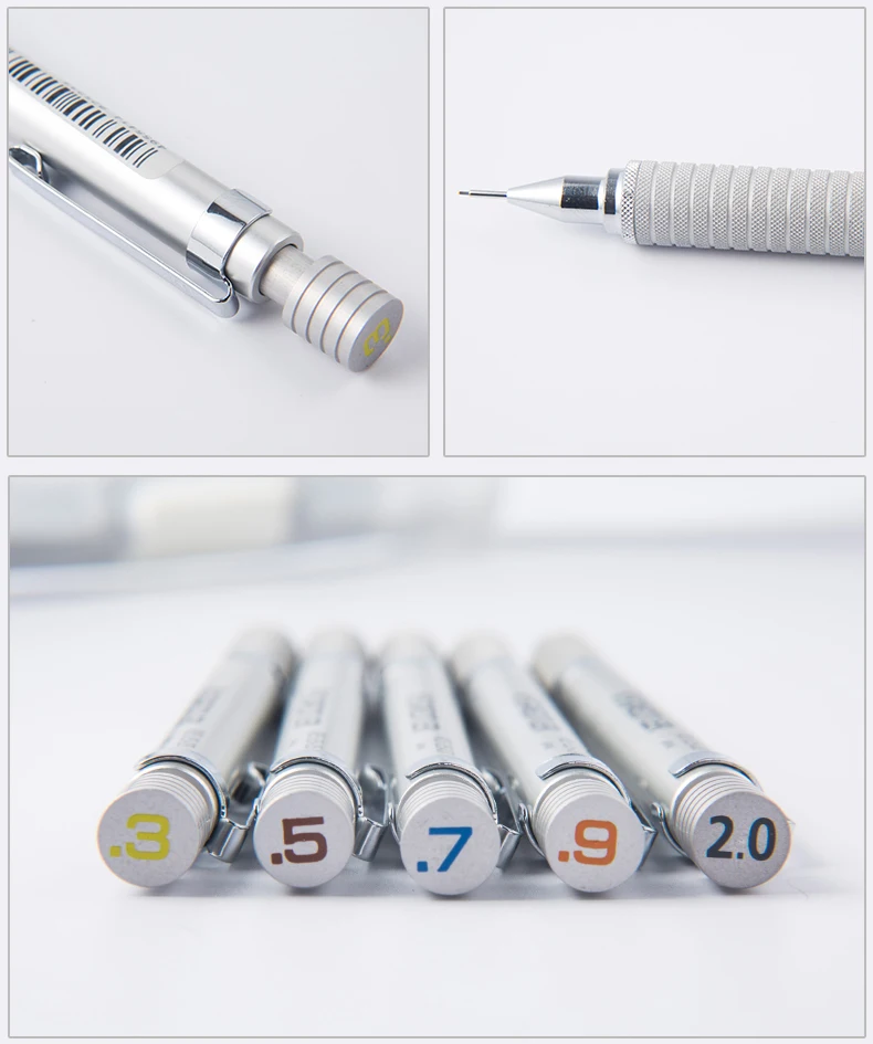 Немецкий механический карандаш 0,3 мм/0,5 мм/0,7 мм/0,9 мм/1,3 мм/2,0 мм/92525 мм автоматический карандаш Карандаш для рисования Регулируемый карандаш