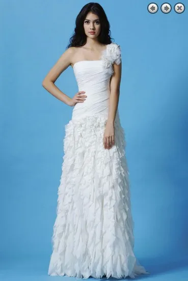 

free shipping new Fashion dinner 2013 maxi crystal brides maid dress vestidos formales white long evening Dresses bridal gowns