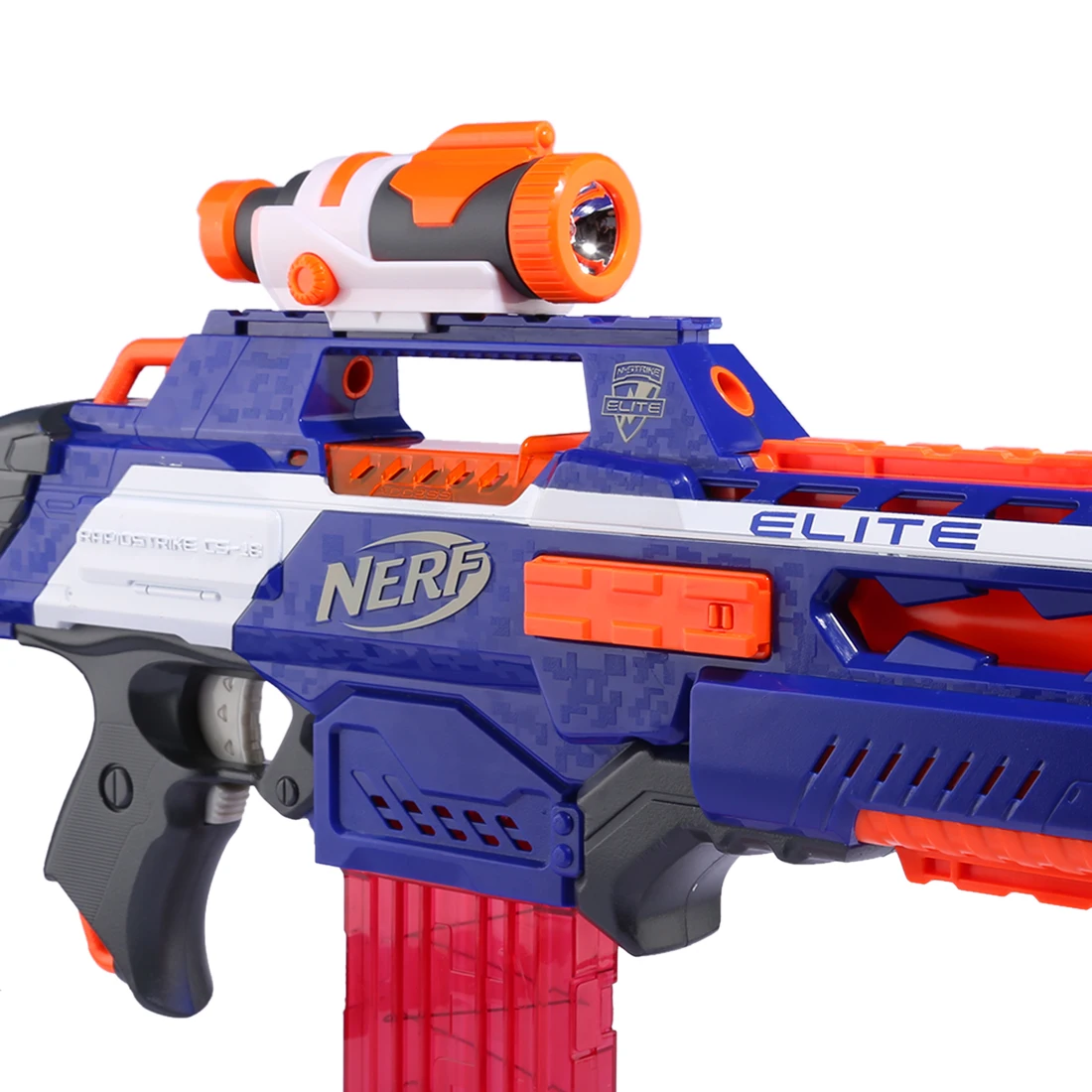 Модифицированная часть тактический фонарик для Nerf Элитной серии-оранжевый+ серый