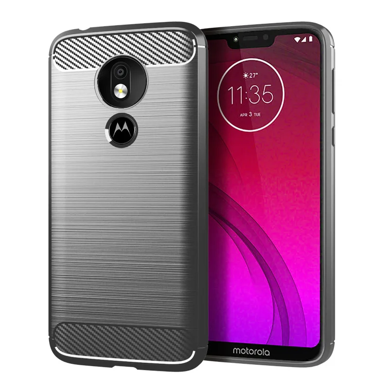 

for lg g7 power case silicone eu carbon fiber mobile back cover soft cases