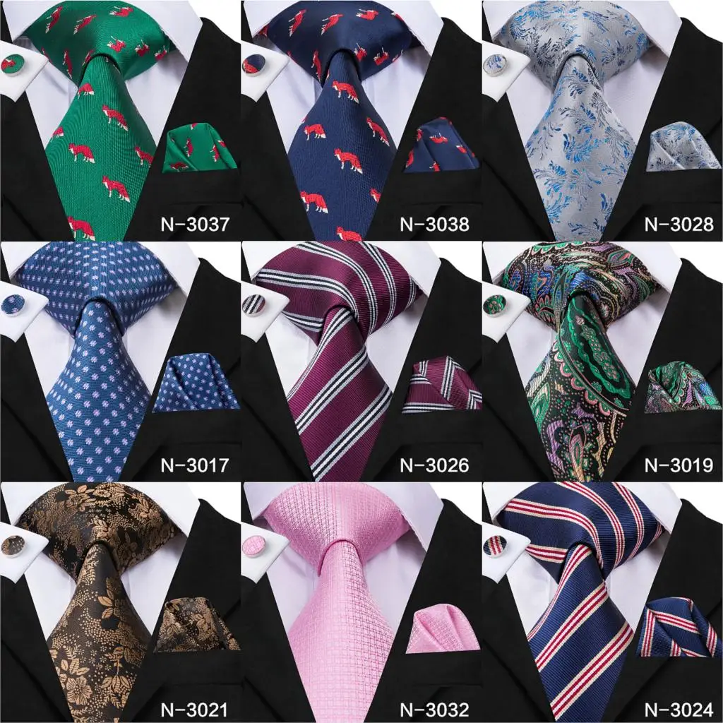 Hi Tie Designer Brand Necktie For Men Silk Jacquard Woven 40 New